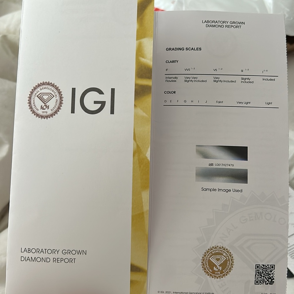 1.5 Princess cut lab diamond in 14k yellow gold, E, VS1 - Picture 11 of 11